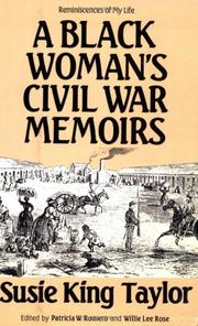 Cover of Reminiscences of my life in camp by Susie King Taylor