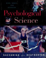 Cover of Psychological science by Gazzaniga, Michael S.