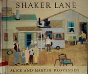 Cover of Shaker Lane by Alice Provensen