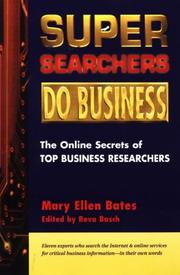 Front cover of Super Searchers Do Business by Mary Ellen Bates