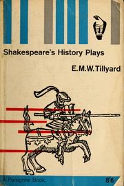 Cover of Shakespeare's history plays by E. M. W. Tillyard