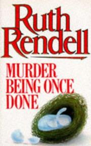 Cover of Murder being once done by Ruth Rendell