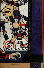 Cover of The Norton anthology of world literature by Sarah N. Lawall