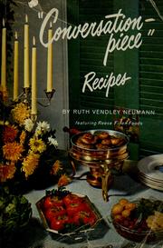 Cover of Conversation-piece recipes by Ruth Vendley Neumann