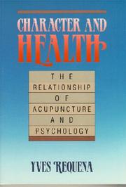 Front cover of Acupuncture et psychologie by Yves Requena