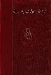 Front cover of Sex and society by William Isaac Thomas