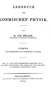 Cover of Lehrbuch der kosmischen Physik by Johann Heinrich Jacob Müller