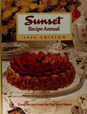 Front cover of Sunset Recipe annual by Sunset Publishing Staff