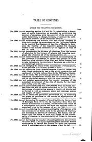 Front cover of Acts of the Philippine commission, no.1-1800 by United States. Philippine Commission (1900-1916).