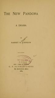 Cover of The new Pandora by Harriet Jane Hanson Robinson