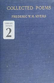 Cover of Collected poems by Frederic William Henry Myers