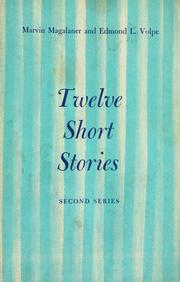 Front cover of Twelve short stories, second series by Marvin Magalaner