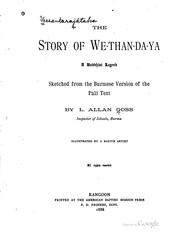 Front cover of The story of We-than-da-ya by L. Allan Goss