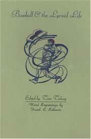 Cover of Baseball & the lyrical life by Thomas Tolnay