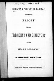 Front cover of Hamilton & Port Dover Railway by Hamilton & Port Dover Railway Company