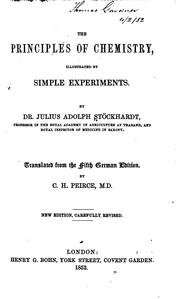 Cover of The Principles of Chemistry: Illustrated by Simple Experiments by Julius Adolph Stöckhardt