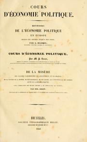 Front cover of Cours d'économie politique by Louis Auguste Blanqui