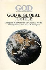Front cover of God and global justice by Frederick Ferré