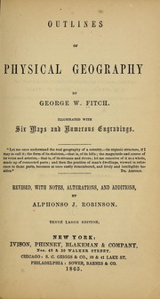 Front cover of Outlines of physical geography by George W. Fitch