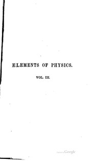 Front cover of Elements of physics by C. F. Peschel