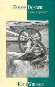 Cover of Tamsen Donner by Ruth Whitman