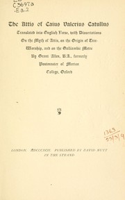Cover of Attis by Gaius Valerius Catullus