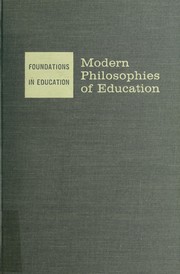 Cover of Modern philosophies of education by John Seiler Brubacher