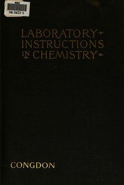 Front cover of Laboratory instructions in general chemistry by Ernest Arnold Congdon