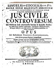 Front cover of Samuelis de Cocceji, Henr. fil. .. by Cocceji, Samuel Freiherr von