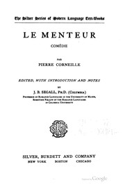 Cover of Le menteur by Pierre Corneille