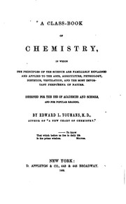 Cover of A Class-book of Chemistry by Edward Livingston Youmans