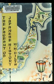 Front cover of The pageant of Japanese history by Marion May Dilts