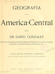 Front cover of Geografía de la América-Central by Darío González