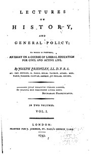 Front cover of Lectures on history, and general policy by Joseph Priestley