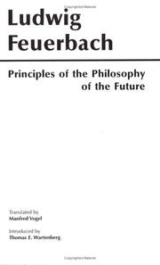 Cover of Principles of the philosophy of the future by Ludwig Feuerbach