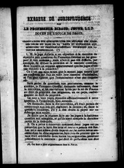 Cover of Exégèse de jurisprudence by Maximilien Bibaud