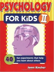 Front cover of Psychology for kids II by Unknown