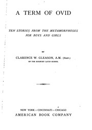 Front cover of A term of Ovid by Ovid