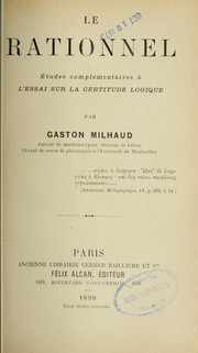 Cover of Le rationnel by Gaston Milhaud