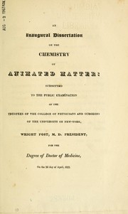 Front cover of An essay on the chemistry of animated matter by John Patten Emmet