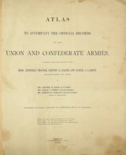 Cover of Atlas to Accompany the Official Records of the Union and Confederate Armies by United States Department of War