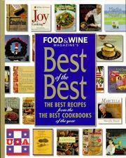 Front cover of Food & Wine Magazine's Best of the Best by Food & Wine