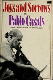Cover of Joys and sorrows by Pablo Casals