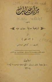 Cover of Mirat-ı adalet by Ahmed Lütfü