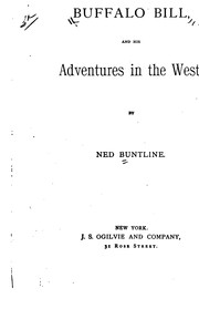 Cover of Buffalo Bill and His Adventures in the West by Ned Buntline