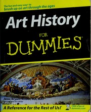 Front cover of Art history for dummies by Jesse Bryant Wilder