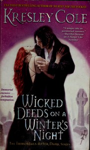 Front cover of Wicked deeds on a winter's night (Immortals After Dark Book 4) by Kresley Cole