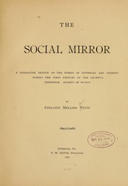 Front cover of The social mirror by Adelaide Mellier Nevin