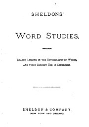 Cover of Sheldons' word studies by Sheldon and Company