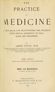 Cover of The practice of medicine by Tyson, James